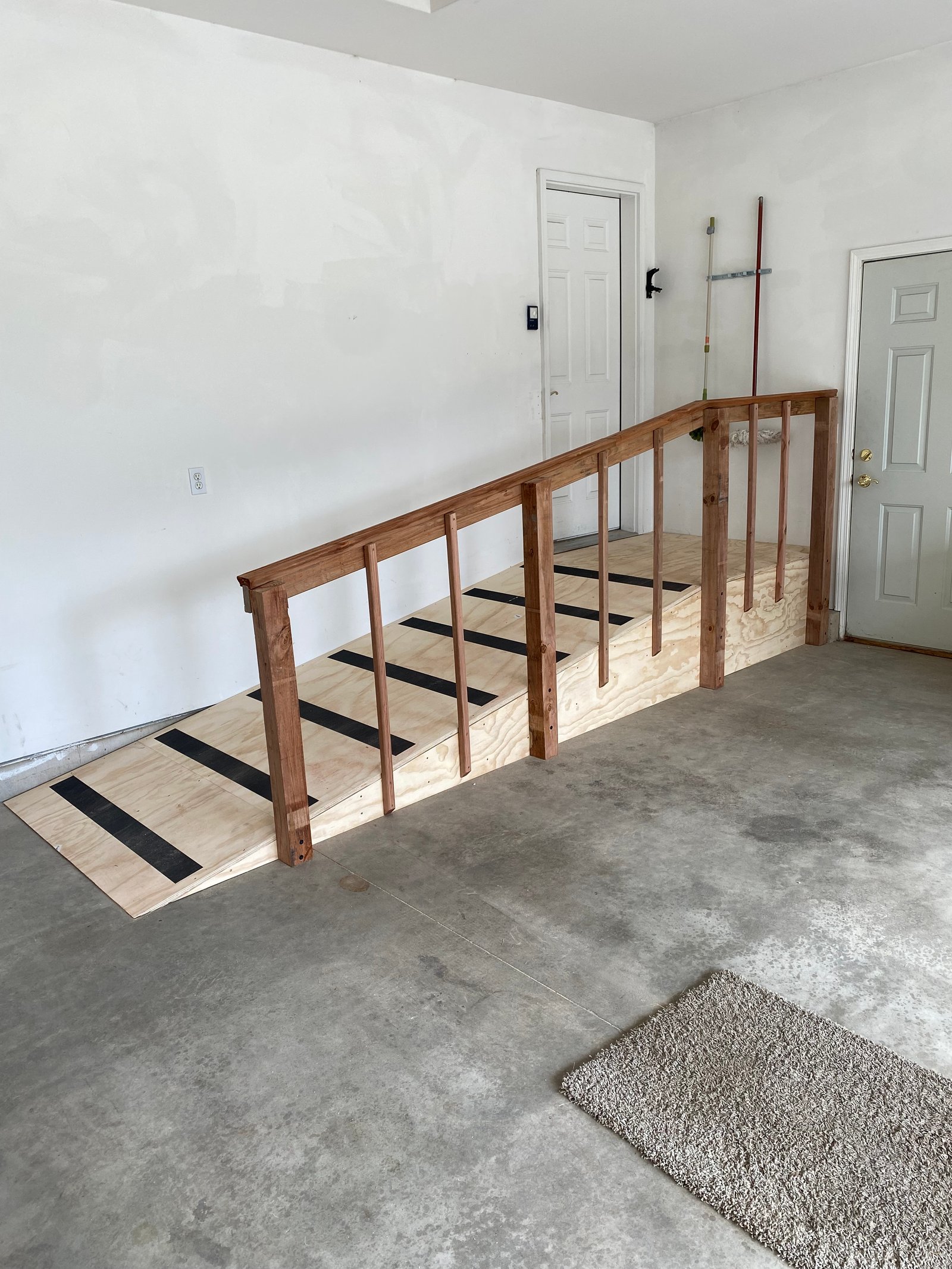After photo of sturdy entrance ramp built in the Flathead Valley